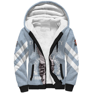 Double V Campaign American Democracy Sherpa Hoodie Military Buffalo Soldiers World War II Heritage Art