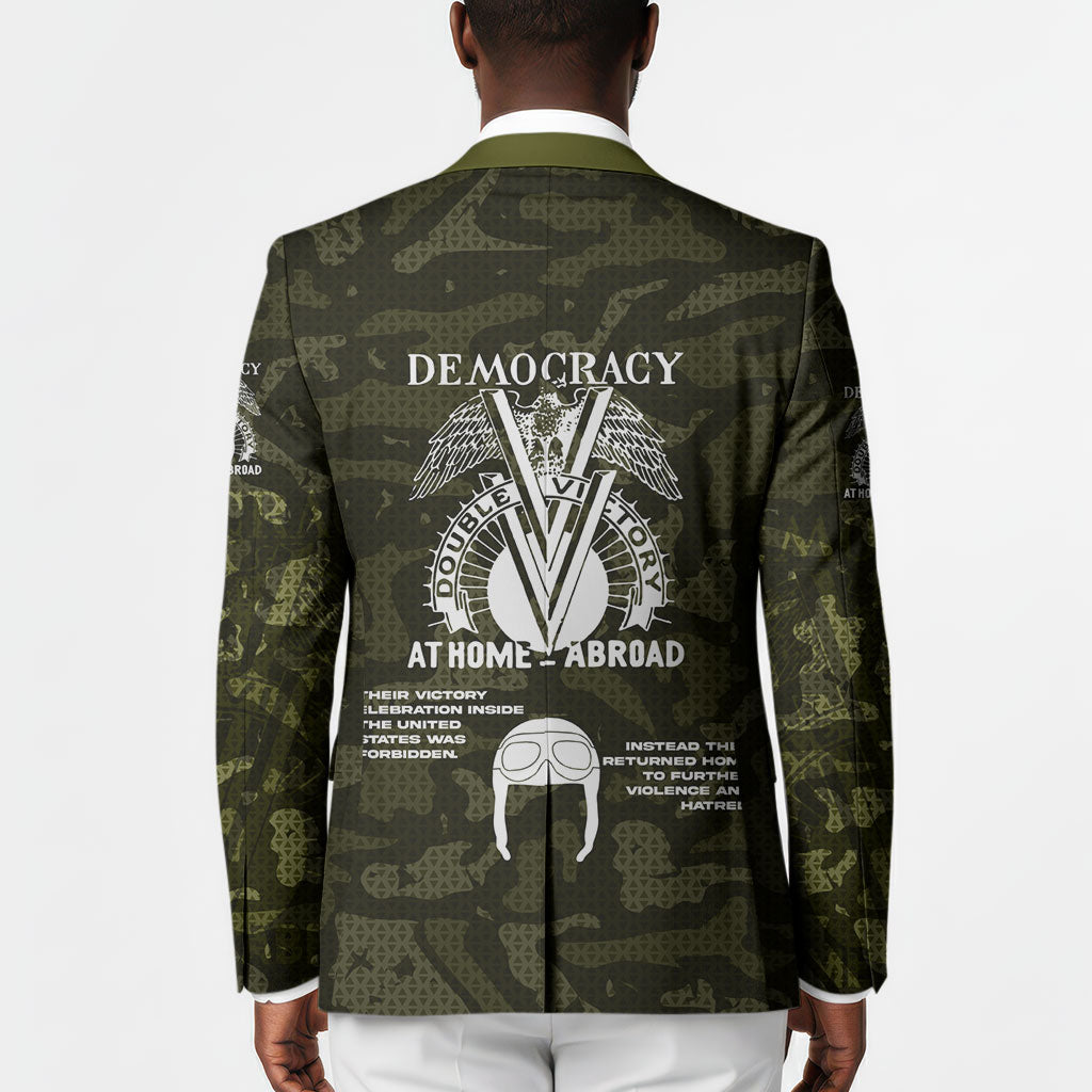 Double V Campaign American History 1942 Blazer Military Camouflage Tuskegee Airmen World War II