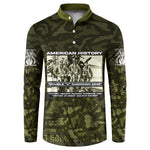 Double V Campaign American History 1942 Button Sweatshirt Military Camouflage Tuskegee Airmen World War II