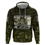 Double V Campaign American History 1942 Hoodie Military Camouflage Tuskegee Airmen World War II