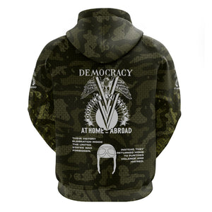 Double V Campaign American History 1942 Hoodie Military Camouflage Tuskegee Airmen World War II