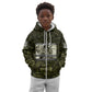 Double V Campaign American History 1942 Kid Hoodie Military Camouflage Tuskegee Airmen World War II