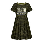 Double V Campaign American History 1942 Kid Short Sleeve Dress Military Camouflage Tuskegee Airmen World War II