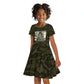 Double V Campaign American History 1942 Kid Short Sleeve Dress Military Camouflage Tuskegee Airmen World War II