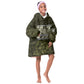 Double V Campaign American History 1942 Kid Wearable Blanket Hoodie Military Camouflage Tuskegee Airmen World War II