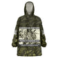 Double V Campaign American History 1942 Kid Wearable Blanket Hoodie Military Camouflage Tuskegee Airmen World War II