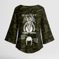 Double V Campaign American History 1942 Kimono Sleeve Blouse Military Camouflage Tuskegee Airmen World War II