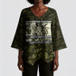 Double V Campaign American History 1942 Kimono Sleeve Blouse Military Camouflage Tuskegee Airmen World War II