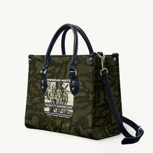 Double V Campaign American History 1942 Leather Bag Military Camouflage Tuskegee Airmen World War II