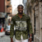 Double V Campaign American History 1942 Long Sleeve Button Shirt Military Camouflage Tuskegee Airmen World War II