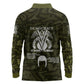 Double V Campaign American History 1942 Long Sleeve Polo Shirt Military Camouflage Tuskegee Airmen World War II
