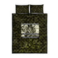 Double V Campaign American History 1942 Quilt Bed Set Military Camouflage Tuskegee Airmen World War II