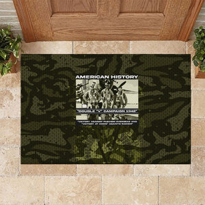 Double V Campaign American History 1942 Rubber Doormat Military Camouflage Tuskegee Airmen World War II