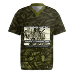 Double V Campaign American History 1942 Rugby Jersey Military Camouflage Tuskegee Airmen World War II