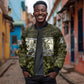 Double V Campaign American History 1942 Sleeve Zip Bomber Jacket Military Camouflage Tuskegee Airmen World War II