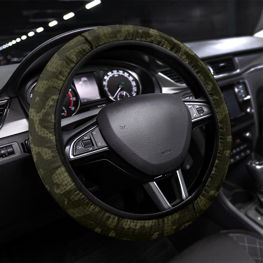Double V Campaign American History 1942 Steering Wheel Cover Military Camouflage Tuskegee Airmen World War II