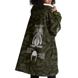 Double V Campaign American History 1942 Wearable Blanket Hoodie Military Camouflage Tuskegee Airmen World War II