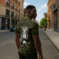 Double V Campaign American History 1942 Zipper Polo Shirt Military Camouflage Tuskegee Airmen World War II