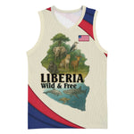 Liberia Wildlife Basketball Jersey African Safari and Ocean Marine Life - African Pride
