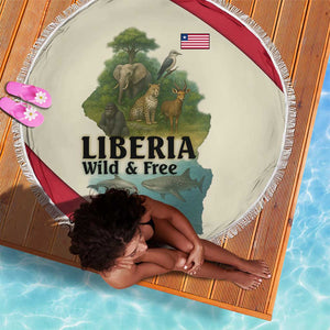 Liberia Wildlife Beach Blanket African Safari and Ocean Marine Life - African Pride