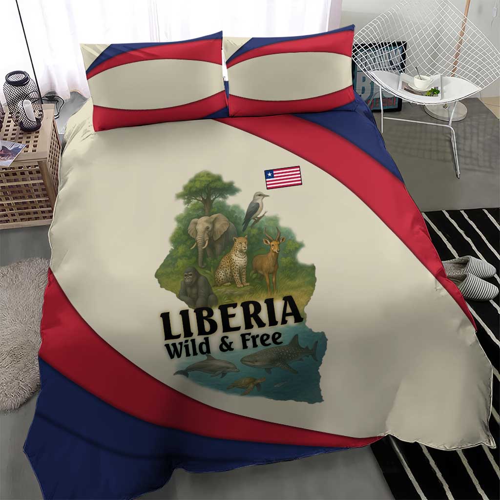 Liberia Wildlife Bedding Set African Safari and Ocean Marine Life - African Pride