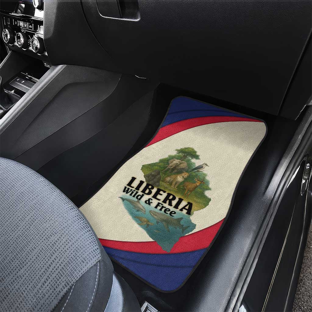 Liberia Wildlife Car Mats African Safari and Ocean Marine Life - African Pride