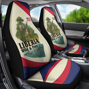 Liberia Wildlife Car Seat Cover African Safari and Ocean Marine Life - African Pride
