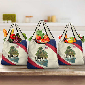 Liberia Wildlife Grocery Bag African Safari and Ocean Marine Life - African Pride