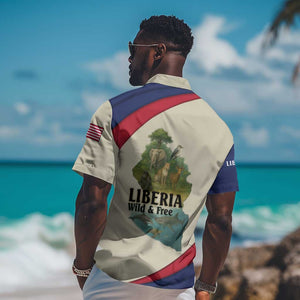 Liberia Wildlife Hawaiian Shirt African Safari and Ocean Marine Life - African Pride
