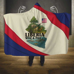 Liberia Wildlife Hooded Blanket African Safari and Ocean Marine Life - African Pride