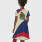 Liberia Wildlife Kid Short Sleeve Dress African Safari and Ocean Marine Life - African Pride