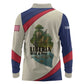 Liberia Wildlife Long Sleeve Polo Shirt African Safari and Ocean Marine Life - African Pride