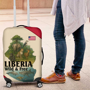Liberia Wildlife Luggage Cover African Safari and Ocean Marine Life - African Pride