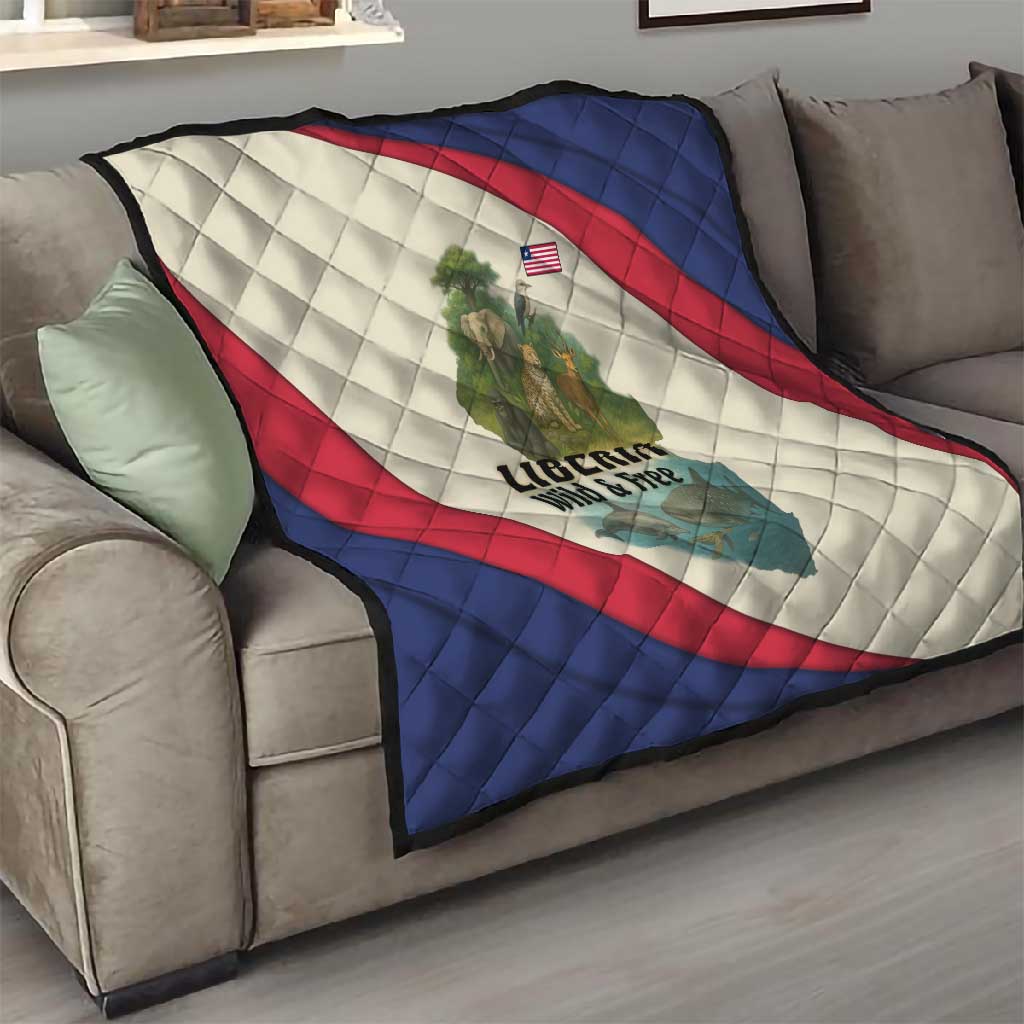 Liberia Wildlife Quilt African Safari and Ocean Marine Life - African Pride