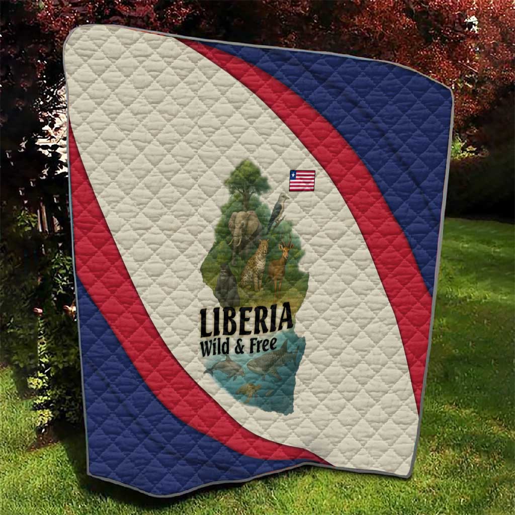 Liberia Wildlife Quilt African Safari and Ocean Marine Life - African Pride