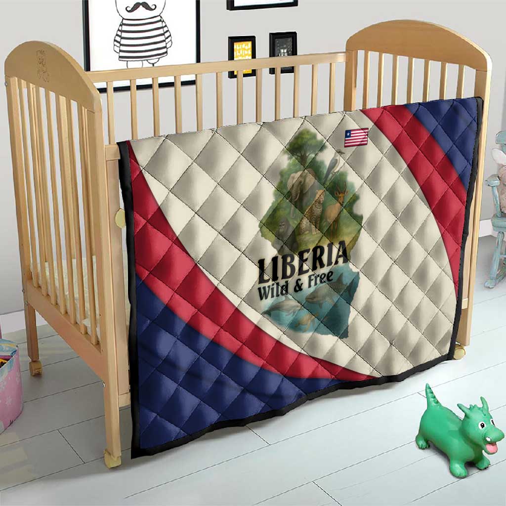 Liberia Wildlife Quilt African Safari and Ocean Marine Life - African Pride