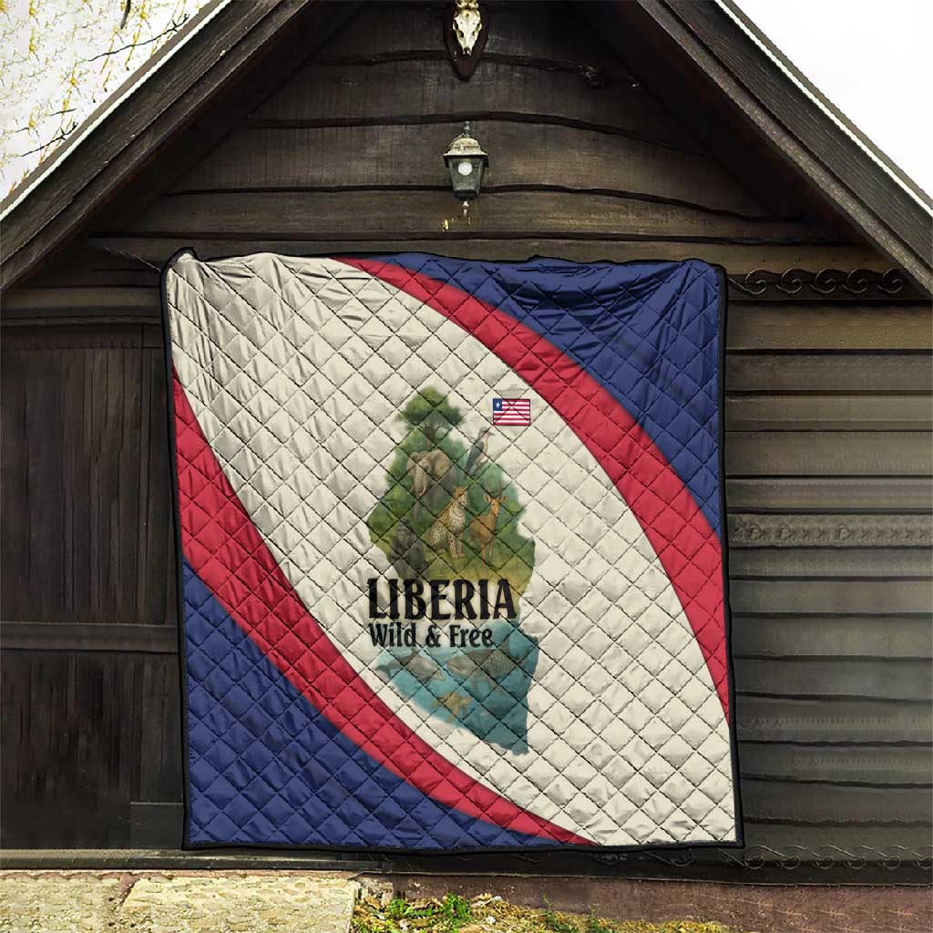Liberia Wildlife Quilt African Safari and Ocean Marine Life - African Pride