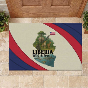 Liberia Wildlife Rubber Doormat African Safari and Ocean Marine Life - African Pride