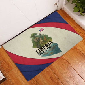 Liberia Wildlife Rubber Doormat African Safari and Ocean Marine Life - African Pride