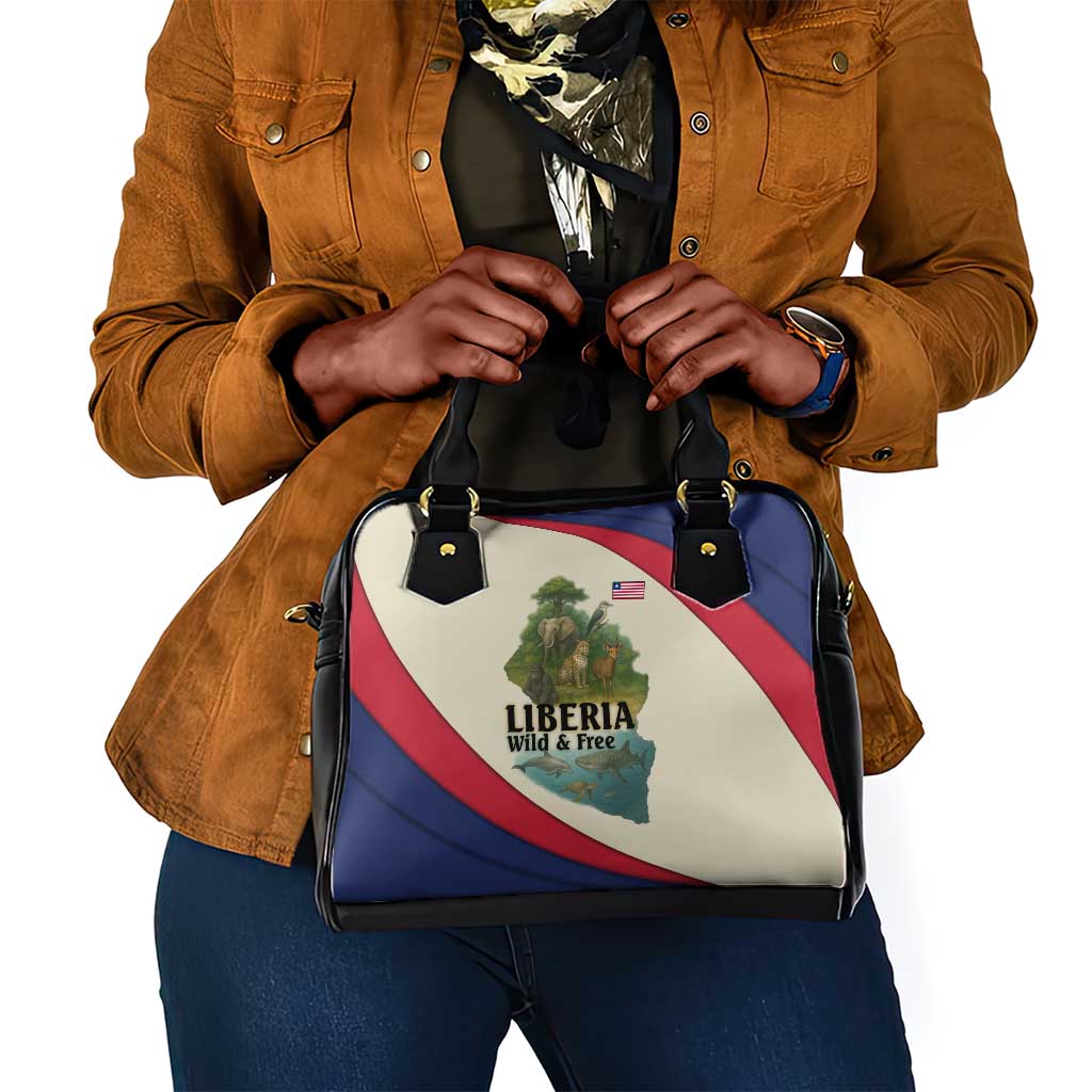 Liberia Wildlife Shoulder Handbag African Safari and Ocean Marine Life - African Pride