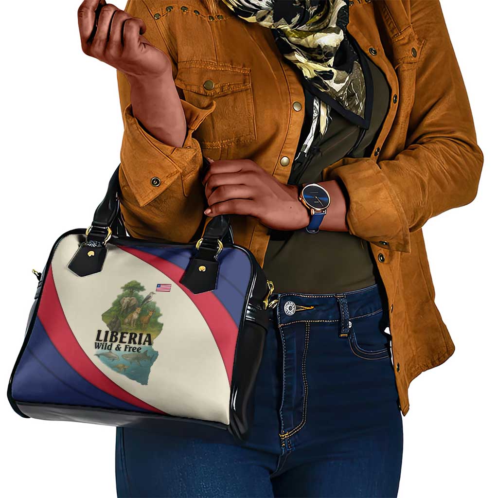 Liberia Wildlife Shoulder Handbag African Safari and Ocean Marine Life - African Pride