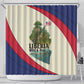 Liberia Wildlife Shower Curtain African Safari and Ocean Marine Life - African Pride