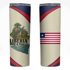 Liberia Wildlife Skinny Tumbler African Safari and Ocean Marine Life - African Pride