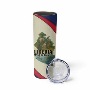 Liberia Wildlife Skinny Tumbler African Safari and Ocean Marine Life - African Pride