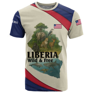 Liberia Wildlife T shirt African Safari and Ocean Marine Life - African Pride