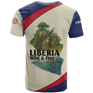 Liberia Wildlife T shirt African Safari and Ocean Marine Life - African Pride