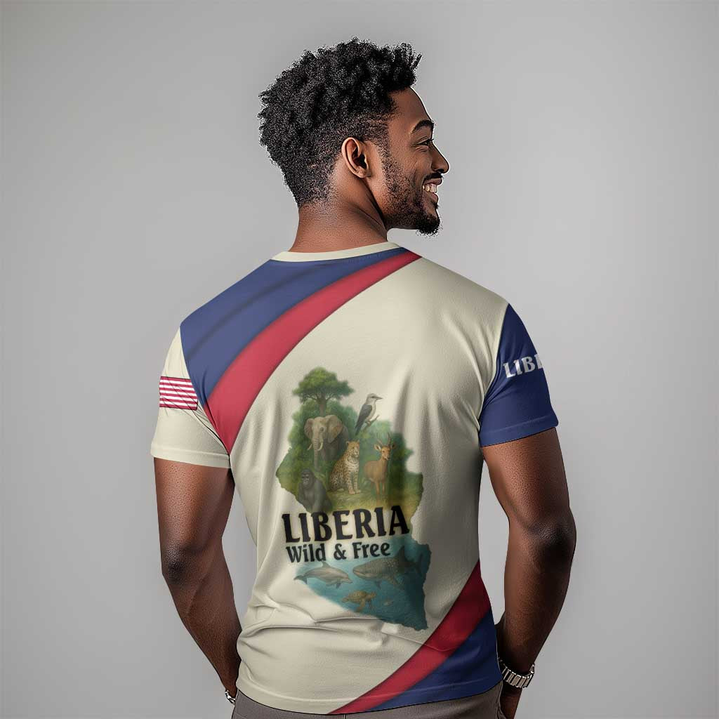 Liberia Wildlife T shirt African Safari and Ocean Marine Life - African Pride