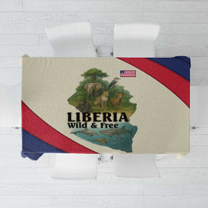Liberia Wildlife Tablecloth African Safari and Ocean Marine Life - African Pride