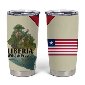 Liberia Wildlife Tumbler Cup African Safari and Ocean Marine Life - African Pride