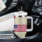 Liberia Wildlife Tumbler With Handle African Safari and Ocean Marine Life - African Pride